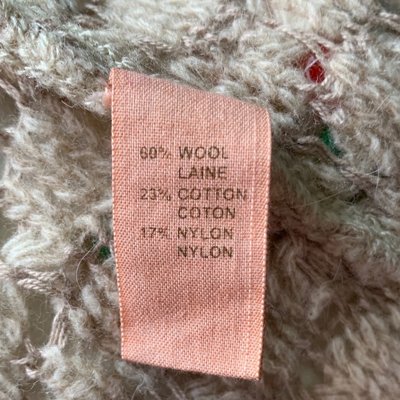 Free People Beige Crochet Cardigan Hoodie with Colorful Floral Details Size S - Picture 5 of 16